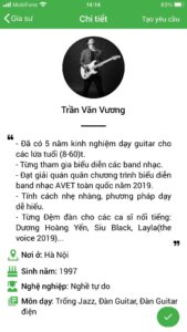 dạy kèm đàn guitar tại nhà