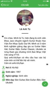 dạy kèm đàn guitar tại nhà