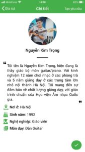 dạy kèm đàn guitar tại nhà