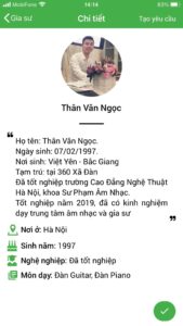 dạy kèm đàn guitar tại nhà