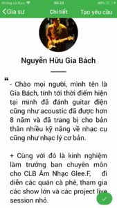 dạy kèm đàn guitar tại nhà