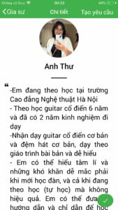 dạy kèm đàn guitar tại nhà