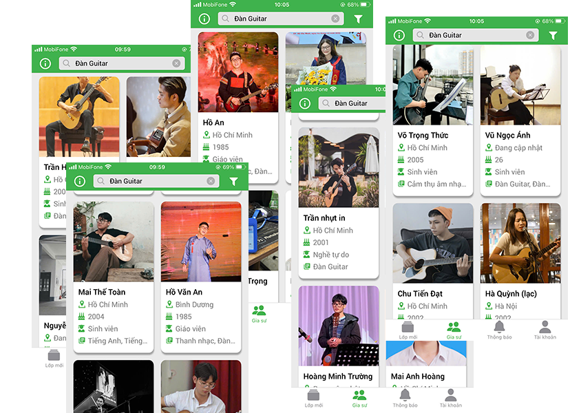 Dạy đàn guitar tại nhà